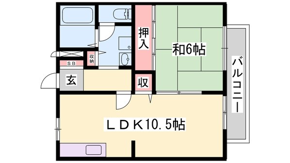 ハッピーバード市川の物件間取画像